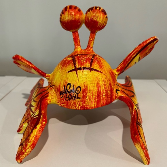 Handmade Crab Cute Figure Statue Decor Handcrafted - Picture 6 of 13